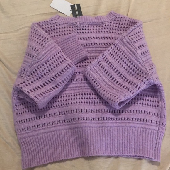 nyc knits NWT purple sweater - Picture 2 of 5